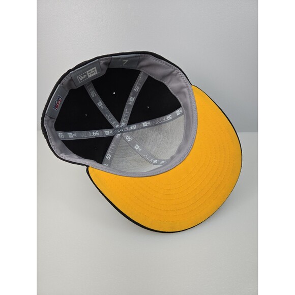 New Era Pittsburgh Steelers 59FIFTY Fitted Black Ball Cap Hat Size 7 NFL - Picture 9 of 12